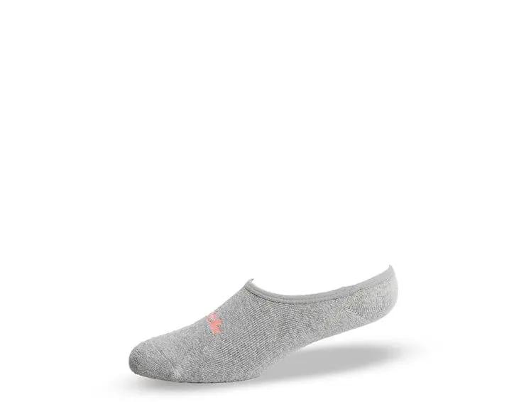 Calcetin Invisible Block No Show Unisex Gris Melange