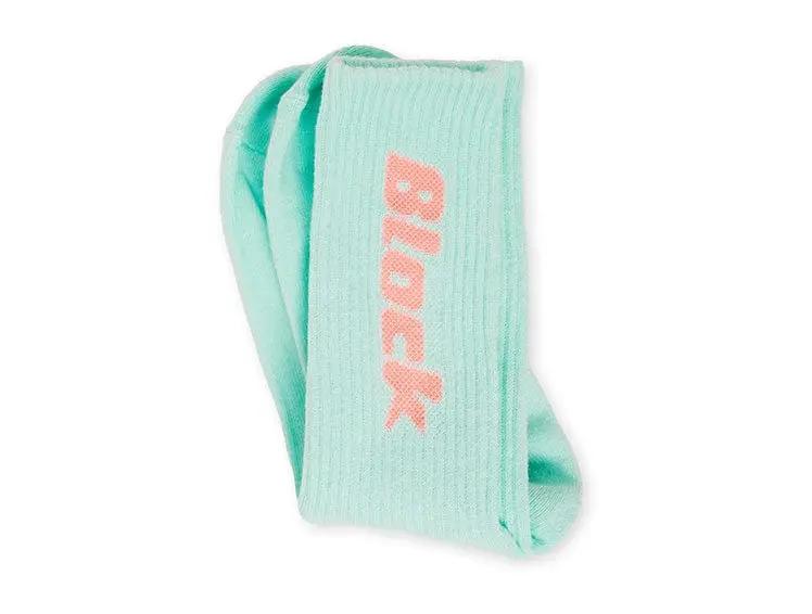 Calcetin Largo Block Unisex Aqua