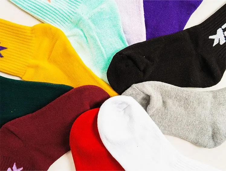 Calcetin Largo Block Unisex Gris Melange