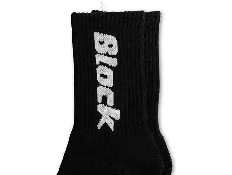 Calcetin Largo Block Unisex Negro