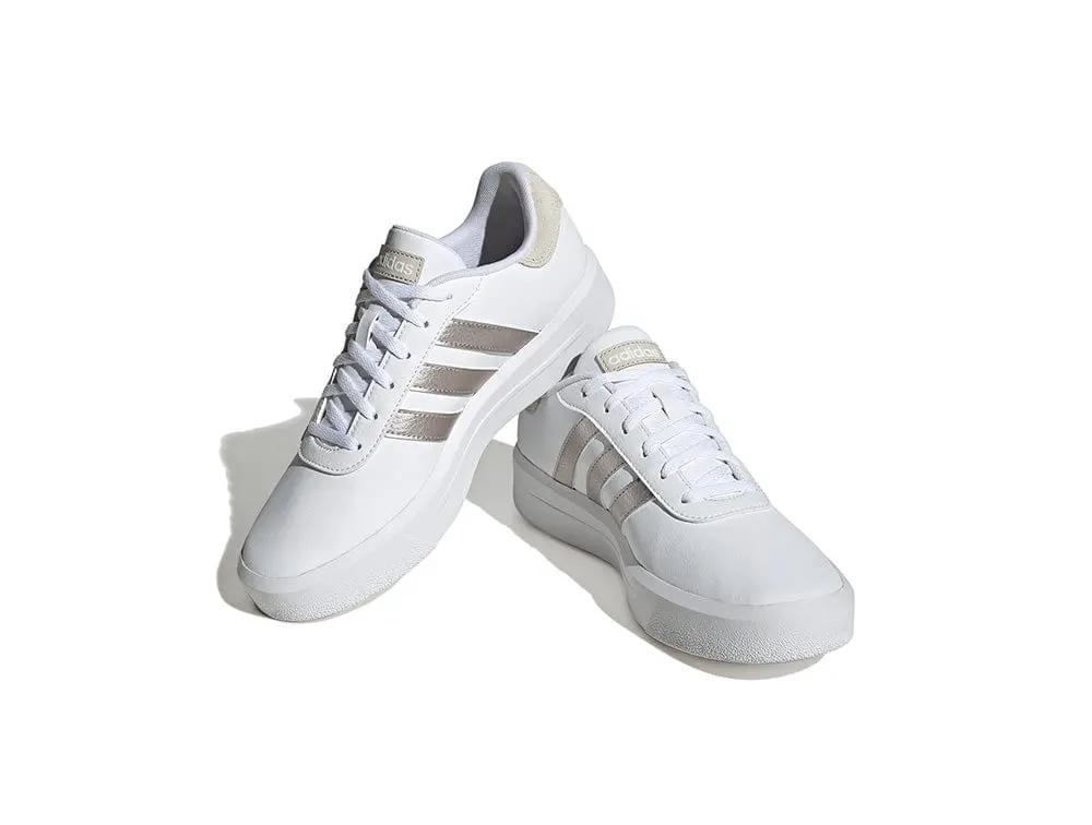 Zapatilla Adidas Court Plataforma Mujer Blanco