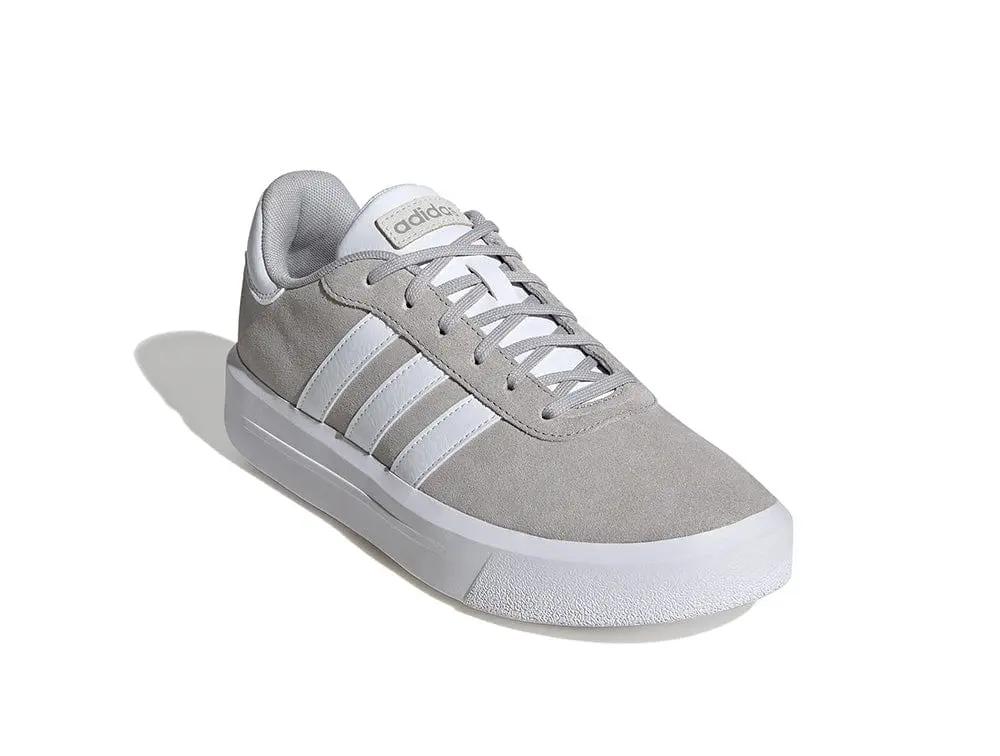 Zapatilla Adidas Court Platform Suede Mujer Gris