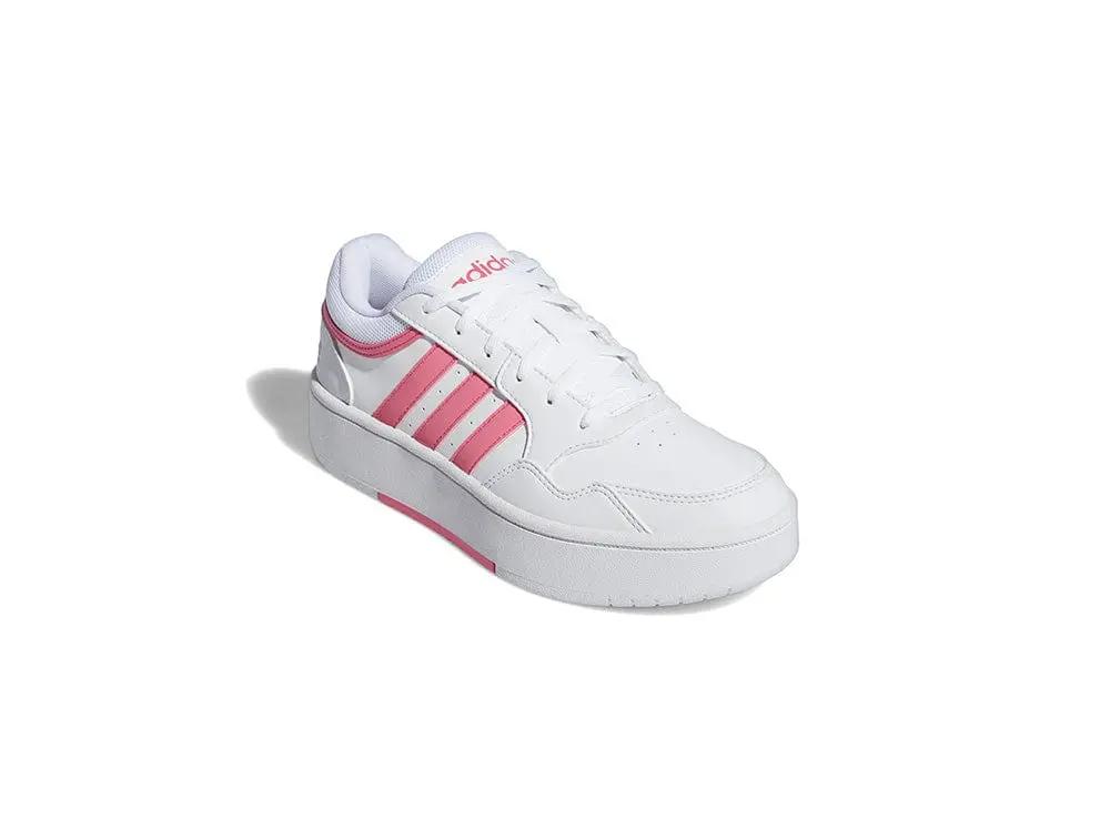 Zapatilla Adidas Hoops 3.0 Bold Cuero Mujer Blanco