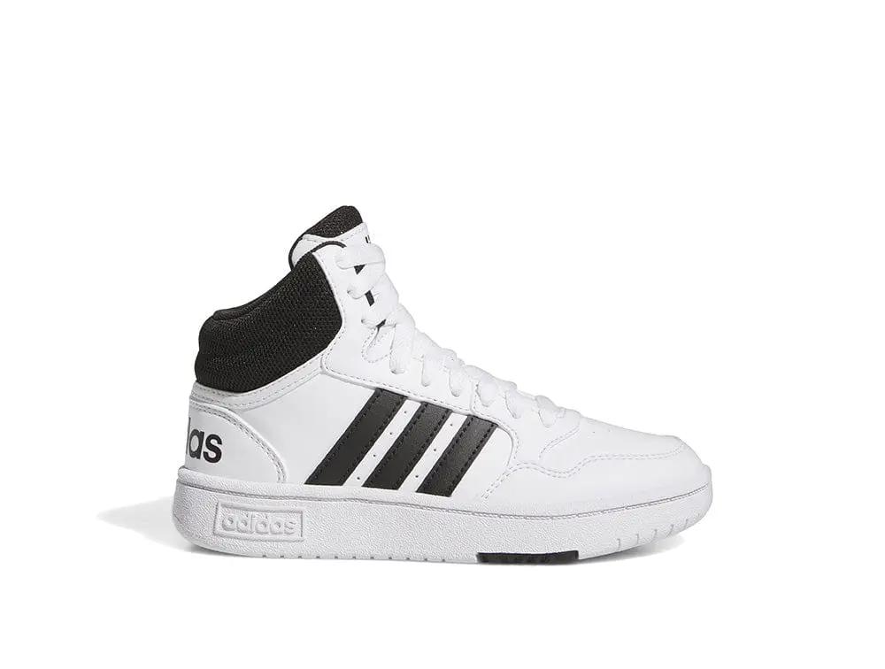 Zapatilla Adidas Hoops 3.0 Mid Junior Blanco