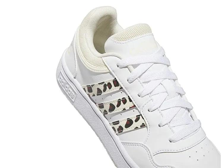 Zapatilla Adidas Hoops 3.0 Mujer Blanco Animal Print