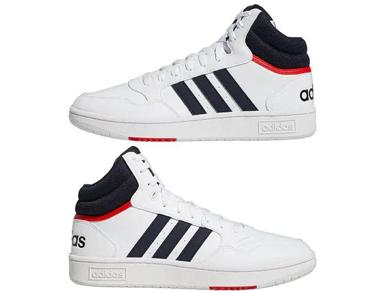 Zapatilla Adidas Hoops 3.0 Vintage Mid Hombre Blanco