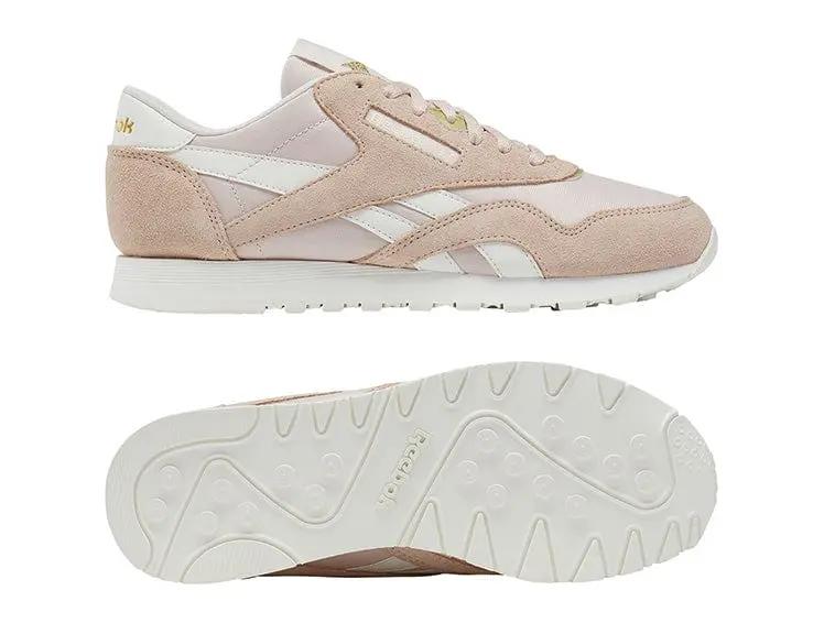 Zapatilla Reebok Cl Nylon Mujer Rosado