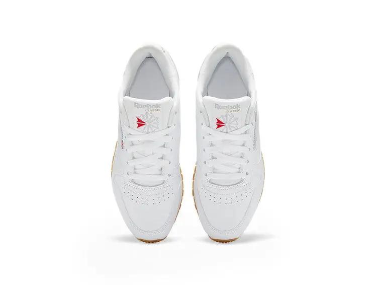 Zapatilla Reebok Classic Leather Cuero Mujer Blanco