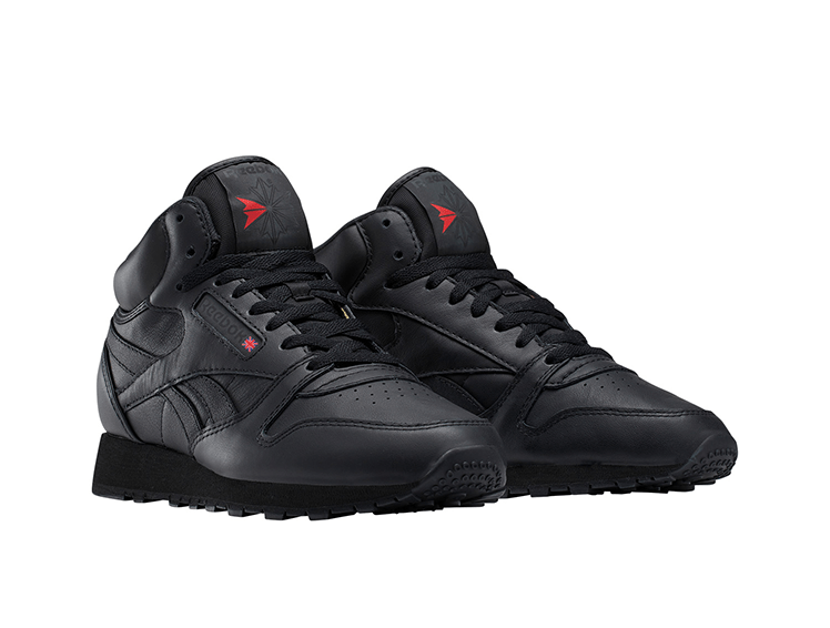 Zapatilla Reebok Classic Leather Mid Hombre Mono Negro
