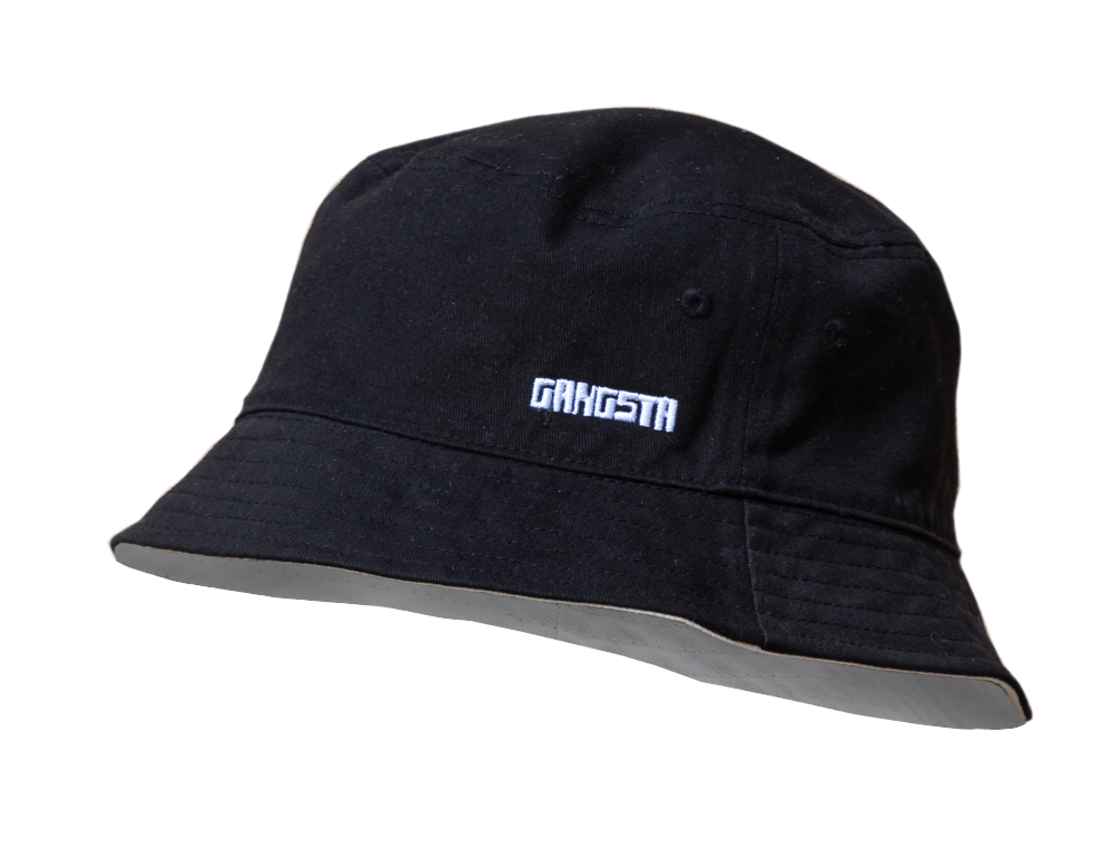 Bucket Gangsta Reversible Unisex Negro-Beige